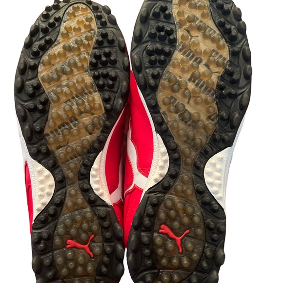 Red and white puma sneakers size 8 never worn before in good condition - Picture 2 of 6